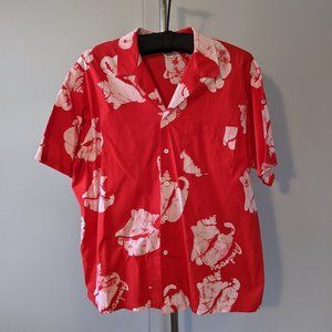 Androsia Bahama Red Batik Large shirt